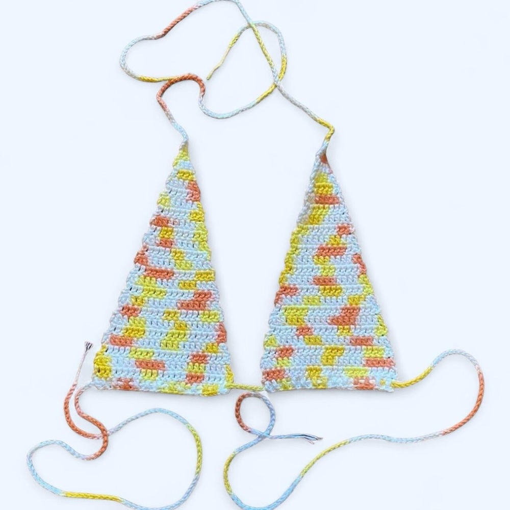 Colorful Crochet Bikini top/Bralette